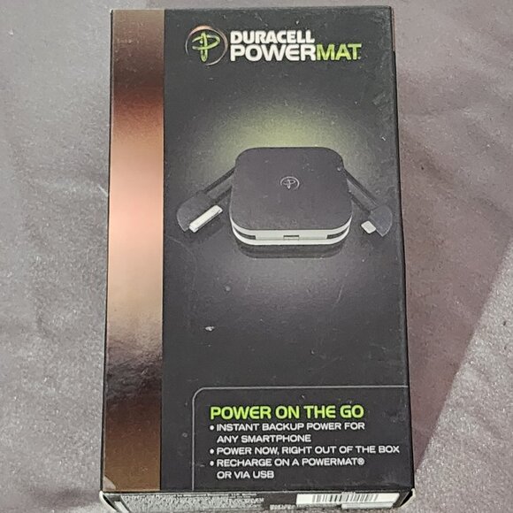 Duracell PowerMat Power on the Go Rechargeable Lithium Ion Capacity w/USB Cable - Picture 1 of 16